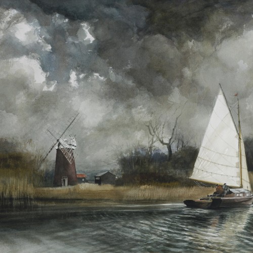 Stormy Norfolk broads by Rupert Brown